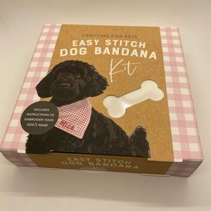 NWT Professor Puzzle Easy Stitch Dog Bandana Kit/ Crafting for Pets